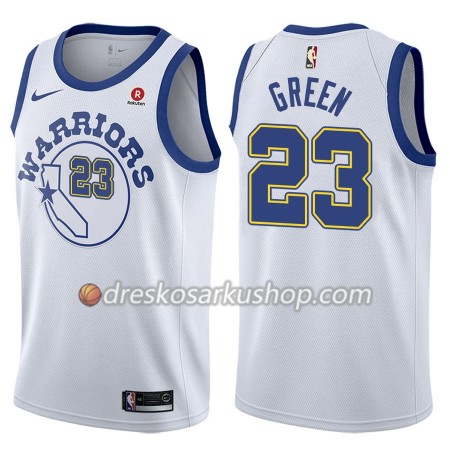 Muški NBA Dres Golden State Warriors Draymond Green 23 Nike 2017-18 Hardwood Classics Bijela Swingman